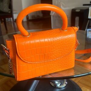 Neon orange bag
